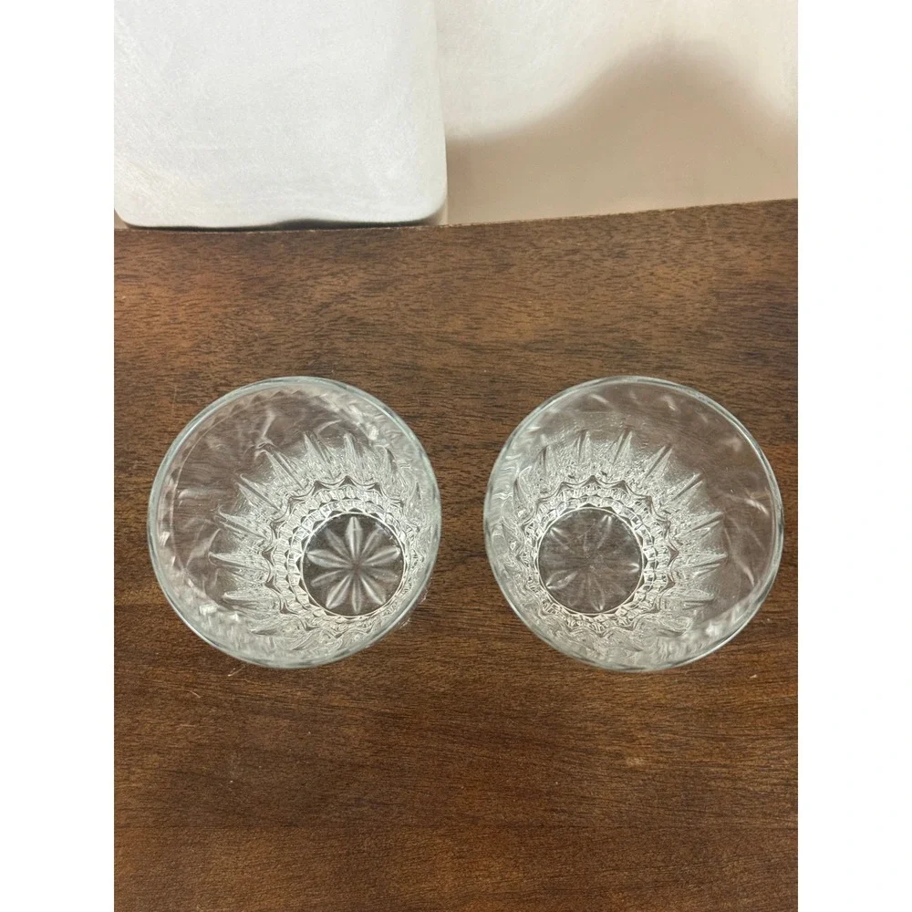 VTG Set of TWO Fostoria Heritage Clear Highball Glasses 6.5